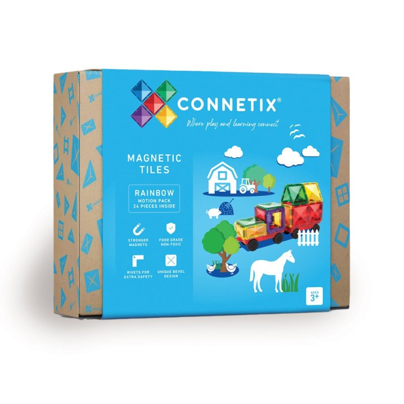 Connetix - Rainbow Motion Pack - 24 Pieces - (CT-R-00024-MO)