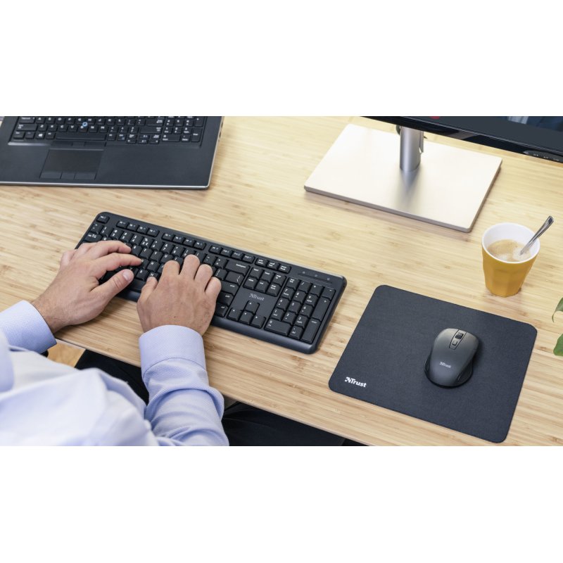 Trust TK-350 keyboard Office RF Wireless QWERTZ German Black