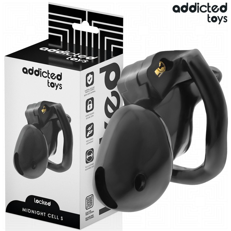 ADDICTED TOYS LOCKED - MINDNIGHT CELL PENIS CAGE SIZE S 4.8 CM