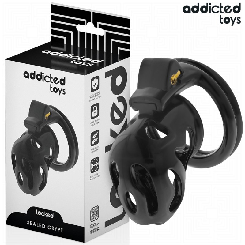 ADDICTED TOYS LOCKED - SEALED CRYPT PENIS CAGE 8 CM