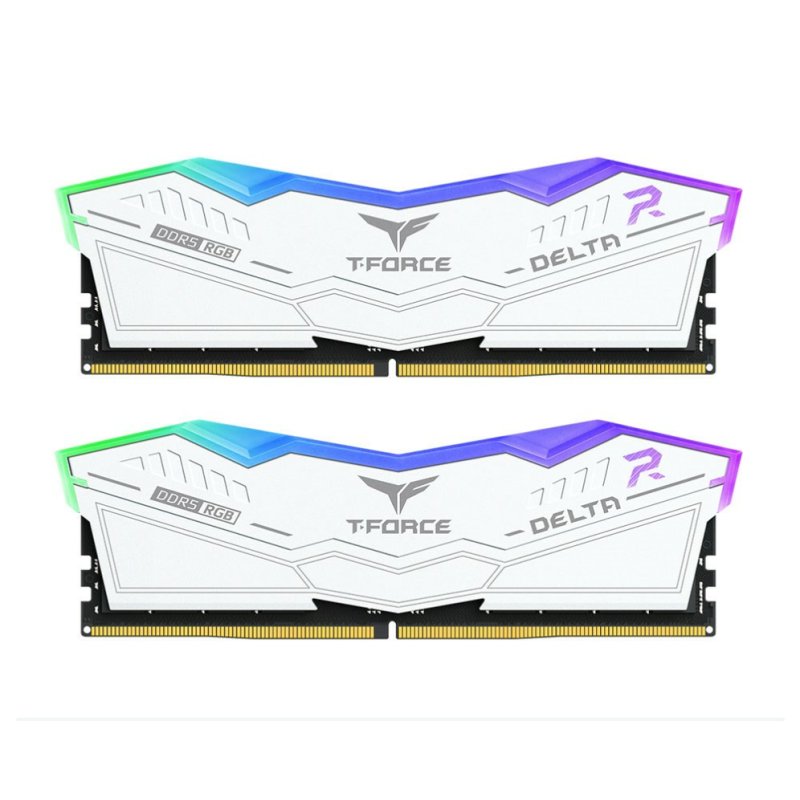 DDR5 TEAMGROUP T-FORCE DELTA RGB 16GB X2 6400 BLANCO