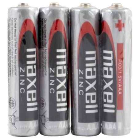 MAXELL - BATTERY SALINA MANGANESO AAA R03 RETRACTIL*4