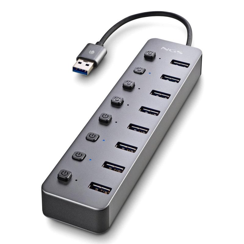 NGS HUB USB 3.0 DE 8 PORTS CHARGE 5V/3A