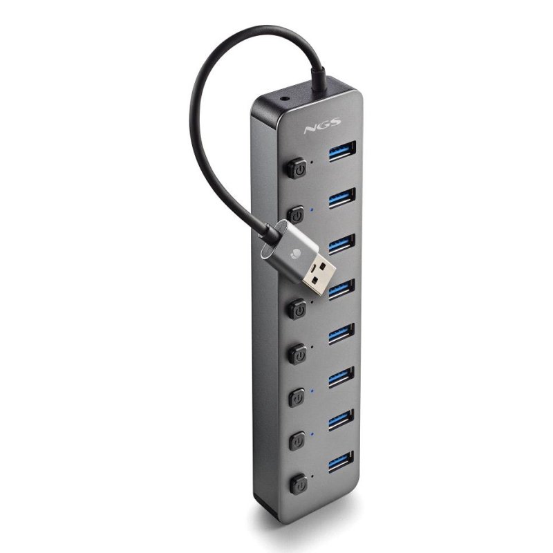 NGS HUB USB 3.0 DE 8 PORTS CHARGE 5V/3A