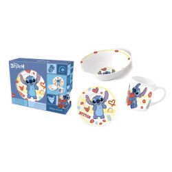 STITCH - Set de Vaisselle - Mug 325ml Bol Assiette 3pc