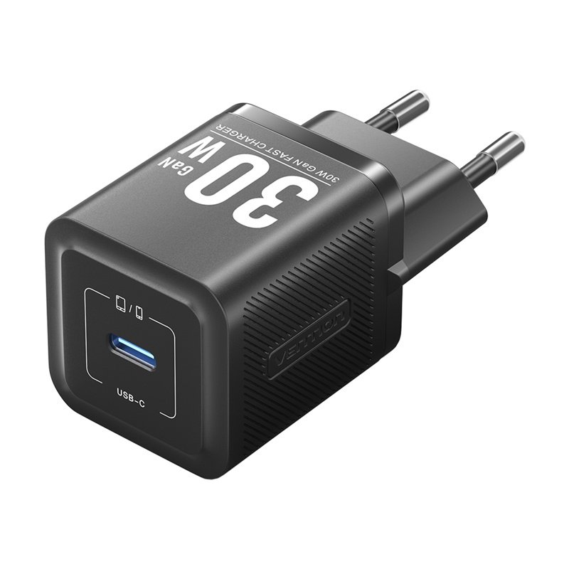 Vention FEZW0-EU USB-C GaN power charger (30W) (black)