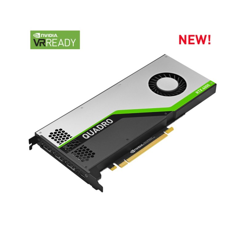 PNY compatible Quadro RTX 4000, 8192 MB GDDR6, 3x DP, USB-C
