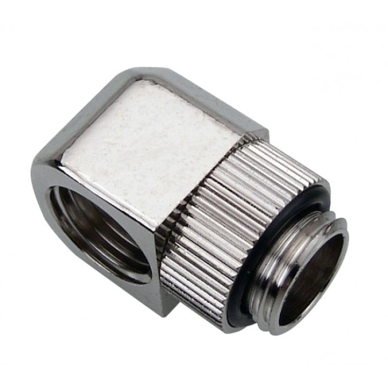 Koolance G1/4 AG zu G1/4 IG Adapter, 90°, Swivel - vernickelt