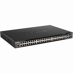 D-Link DGS-1520-52MP network switch Managed L3 Gigabit Ethernet (10/100/1000) Power over Ethernet (PoE) 1U Black