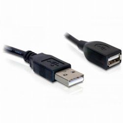 Cable Delock compatible USB 0.15m M/F (rallonge) (Noir)