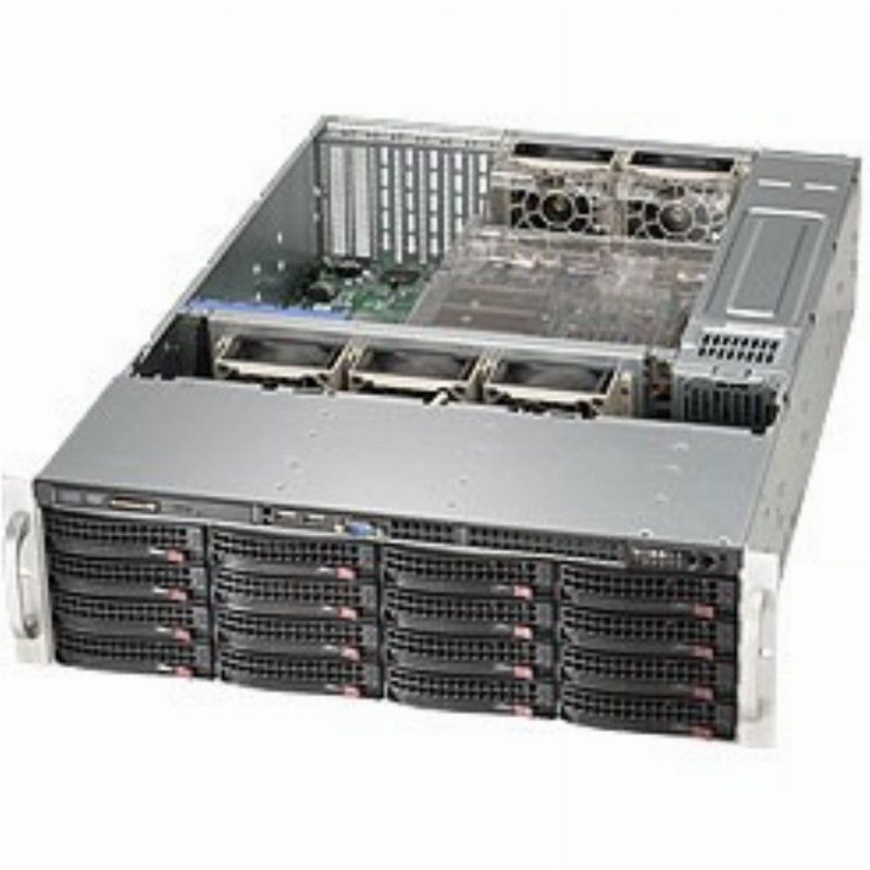 Supermicro SC836BE1C-R1K23B Rack Black 1200 W