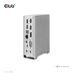 CLUB3D CSV-1568 station d'accueil USB 3.2 Gen 2 (3.1 Gen 2) Type-C Métallique