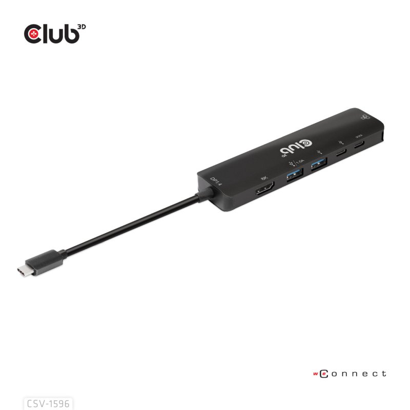 Club3D USB-C 6in1-HUB HDMI/2xUSB/2xUSB-C/LAN 4K120Hz PD100W