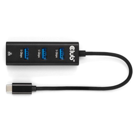 Club3D USB-Hub USB Typ-C 3.2 3x USB Typ A 1Gbps