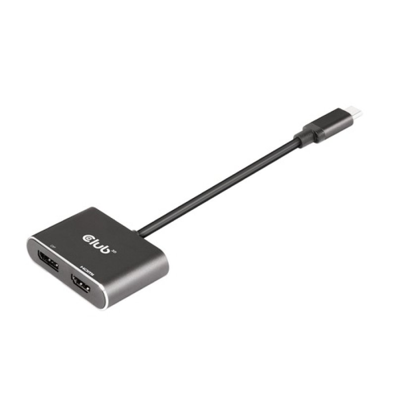 CLUB3D MST hub USB3.2 Gen2 Type-C(DP Alt-Mode) to DisplayPort HDMI 4K60Hz M/F