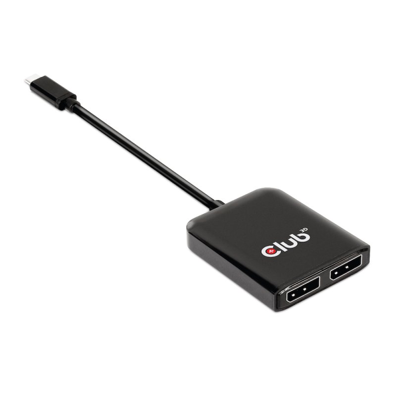 CLUB3D USB3.2 Gen2 Type-C(DP™ Alt-Mode) to DisplayPort™ Dual Monitor 4K60Hz M/F MST hub