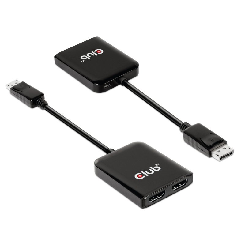 CLUB3D CSV-7200H répartiteur vidéo DisplayPort 2x HDMI