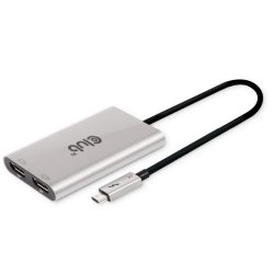 Club3D Adapter Thunderbolt 3 2x DP 1.2 4K@60Hz aktiv St/Bu retail