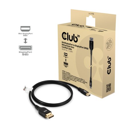 Club3D Kabel MiniDP 2.1 - DP2.1 1m 10K60Hz St/St retail