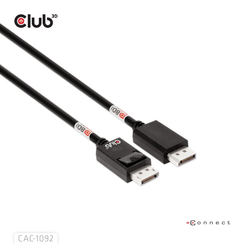 Club3D DP-Kabel 2.1 DP80 zertifiziert 1.6m 10K/8K/4K St/St retail