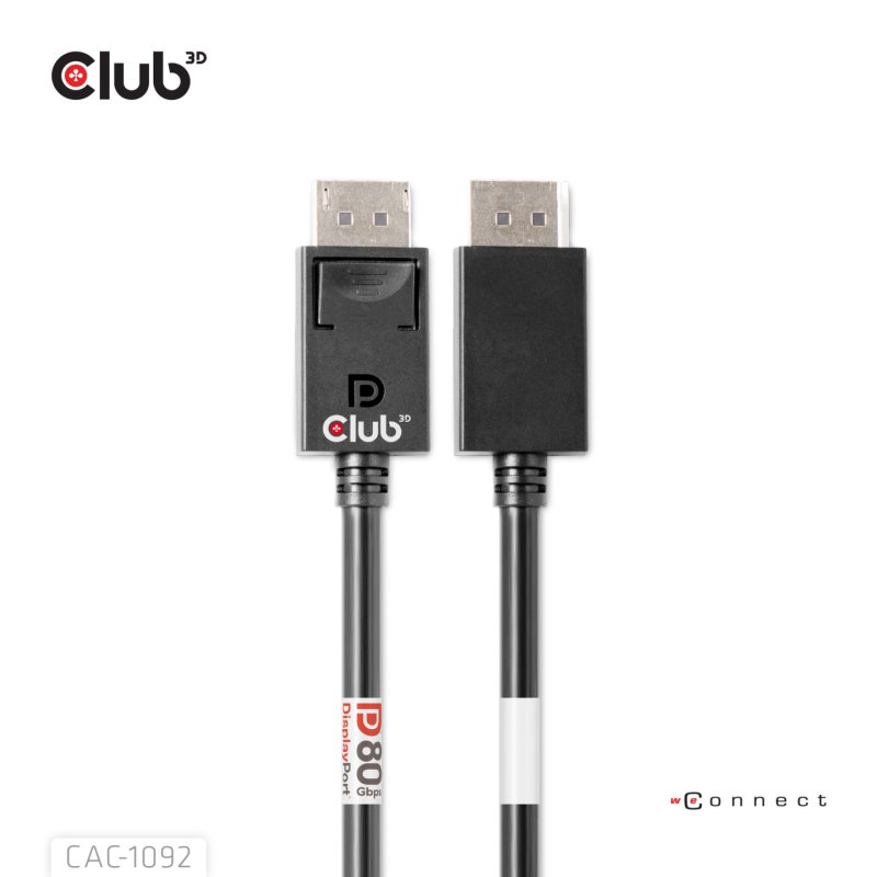 Club3D DP-Kabel 2.1 DP80 zertifiziert 1.6m 10K/8K/4K St/St retail