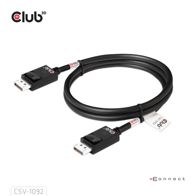 CLUB3D CAC-1092 câble DisplayPort 1,6 m Noir