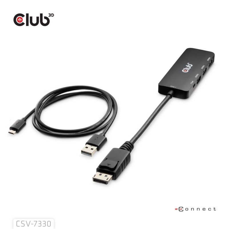 CLUB3D CSV-7330 interface hub DisplayPort