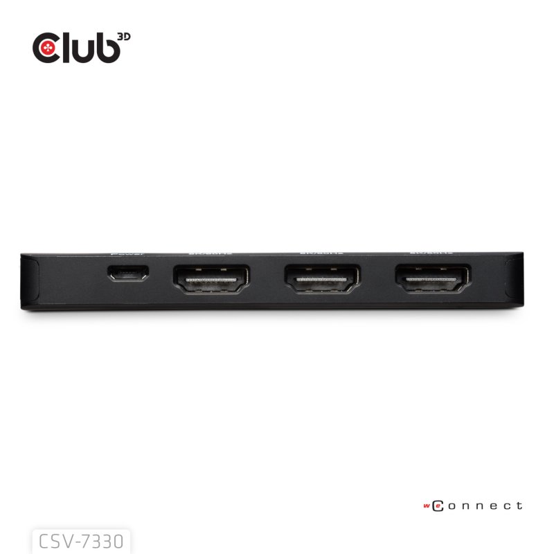Club3D Adapter DisplayPort 2.1 3x HDMI 2.1 8K60Hz retail