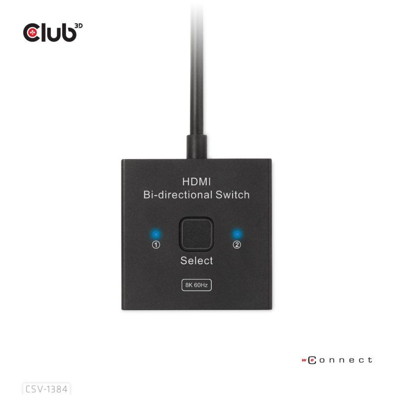 CLUB3D CSV-1384 commutateur écran, clavier et souris