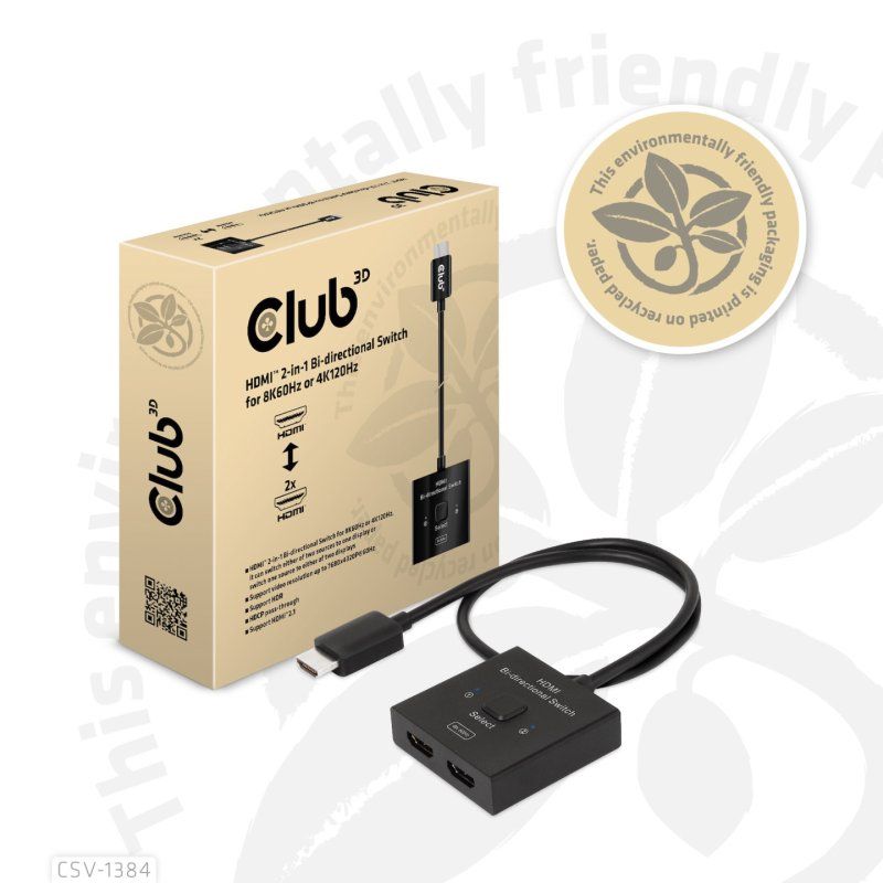 CLUB3D CSV-1384 commutateur écran, clavier et souris