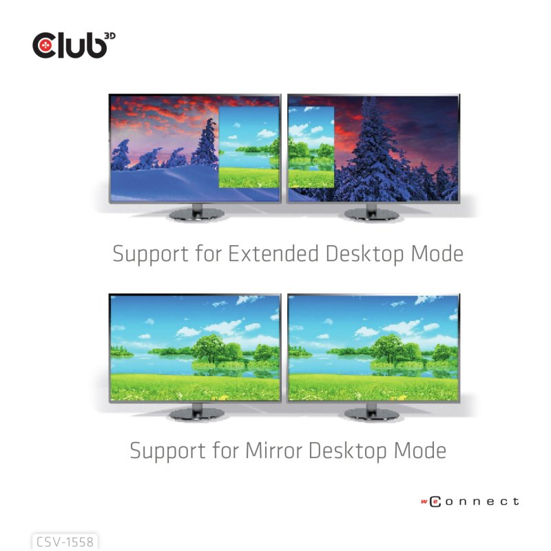 CLUB3D CSV-1558 répartiteur vidéo
