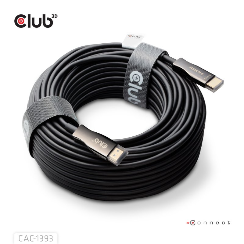 CLUB3D HDMI™ Hybrid AOC Cable 8K60Hz/4K120Hz 50m / 164.04ft
