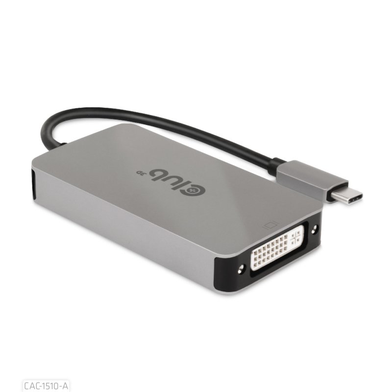 CLUB3D CAC-1510-A câble vidéo et adaptateur 0,25 m USB Type-C DVI Gris