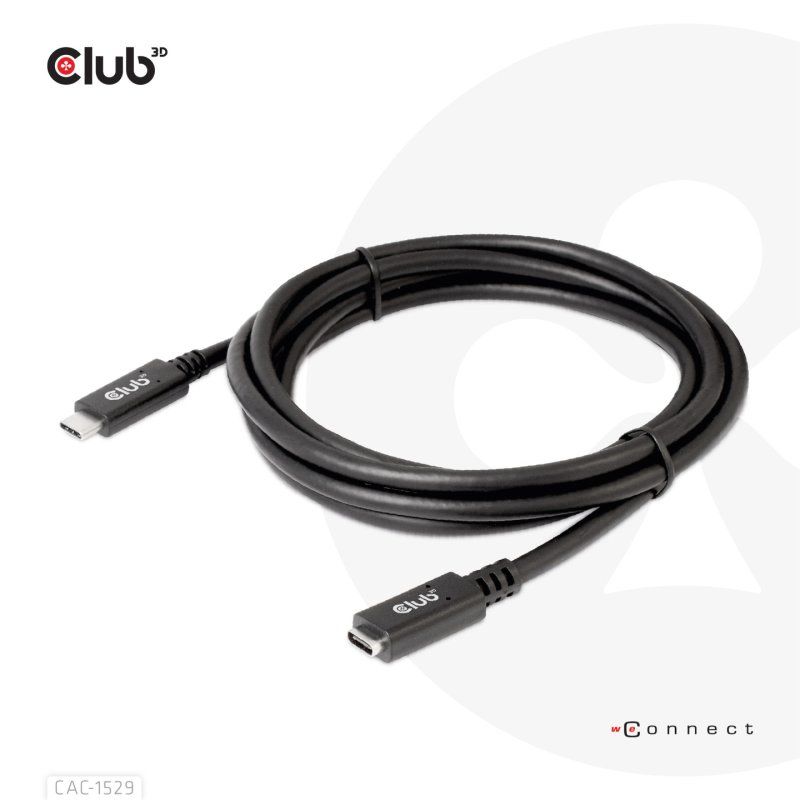 CLUB3D CAC-1529 câble USB USB 3.2 Gen 1 (3.1 Gen 1) 2 m USB C Noir