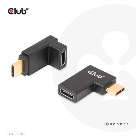 Club3D Adapter USB 3.2 Typ C USB 3.2 Typ C gewinkelt St/Bu