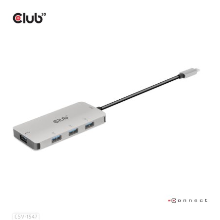 Club3D USB-Hub USB 3.1 Typ C 4x USB 3.1 Typ A 10Gbps