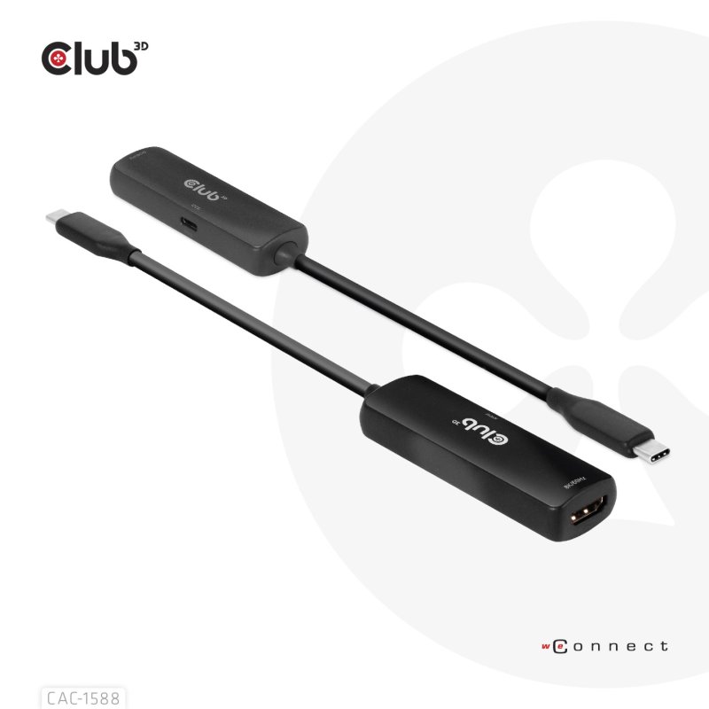 Club3D Adapter USB 3.2 Typ C HDMI 2.1 HDR10 8K60Hz aktiv