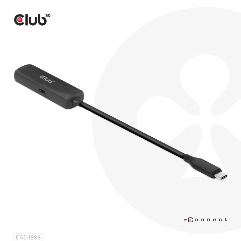 Club3D Adapter USB 3.2 Typ C HDMI 2.1 HDR10 8K60Hz aktiv
