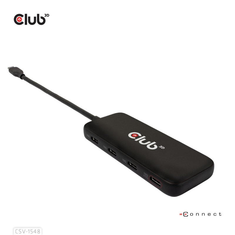 CLUB3D CSV-1548 hub & concentrateur