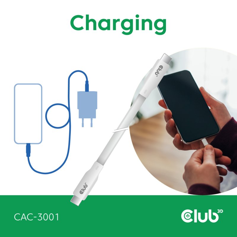 CLUB3D CAC-3001 câble USB USB4 Gen 3x2 2 m USB C