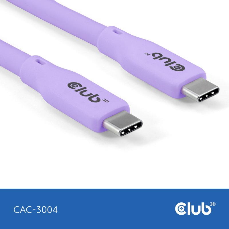 CLUB3D CAC-3004 câble USB USB4 Gen 2x2 2 m USB C Violet
