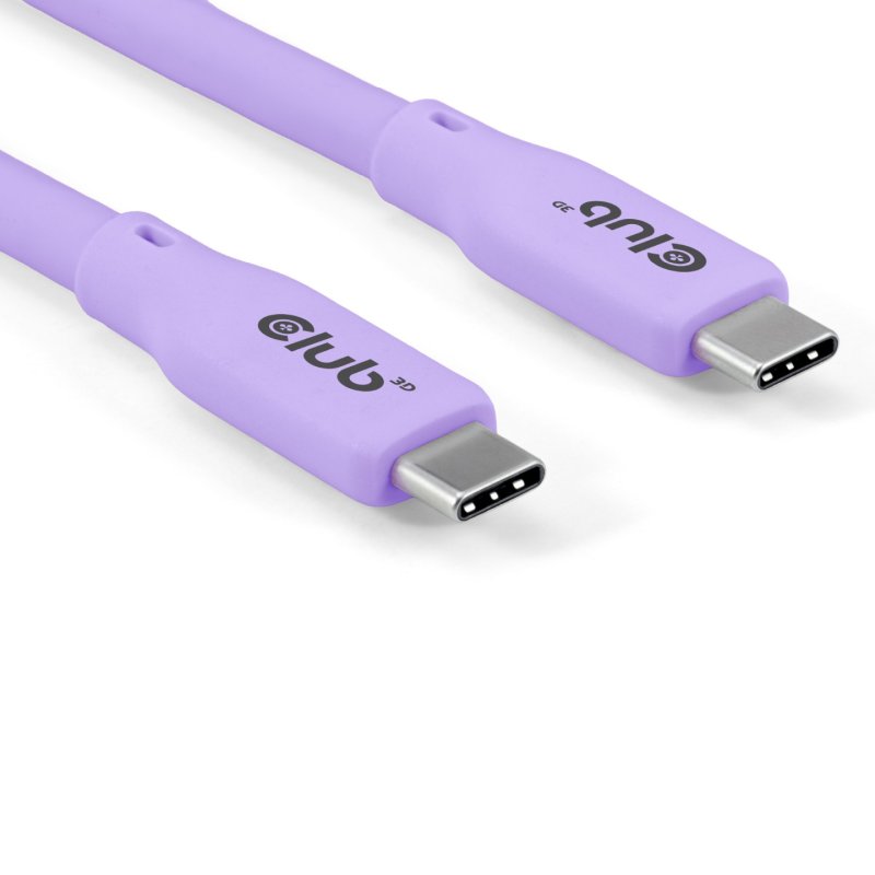 CLUB3D USB C cable purple