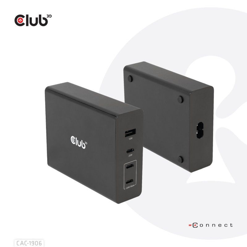 CLUB3D CAC-1906 chargeur d'appareils mobiles Universel Noir CC Intérieure