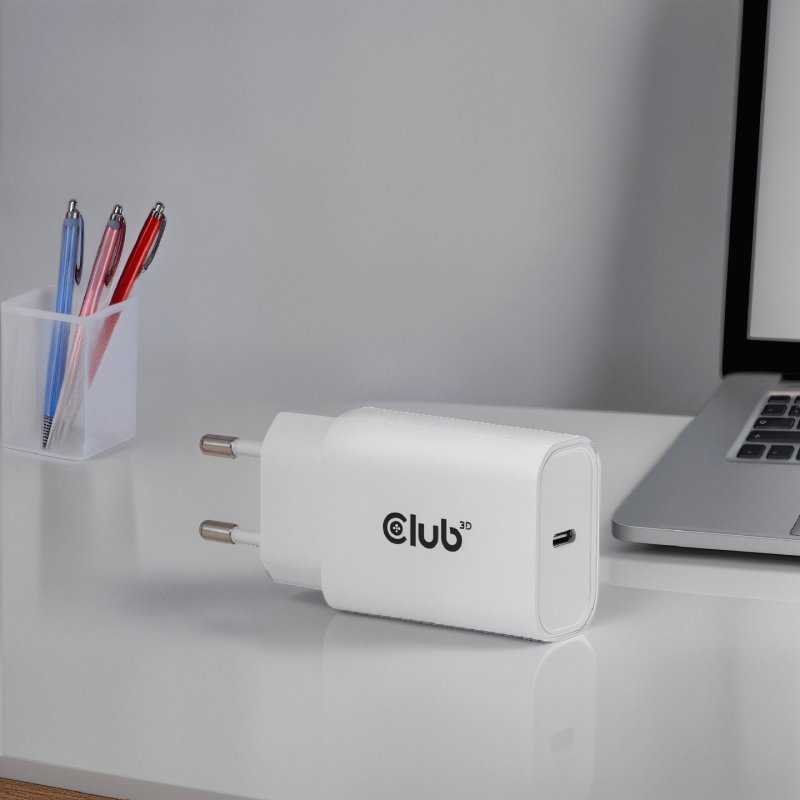 CLUB3D 2-Pack USB C Charger 30 Watt Whit