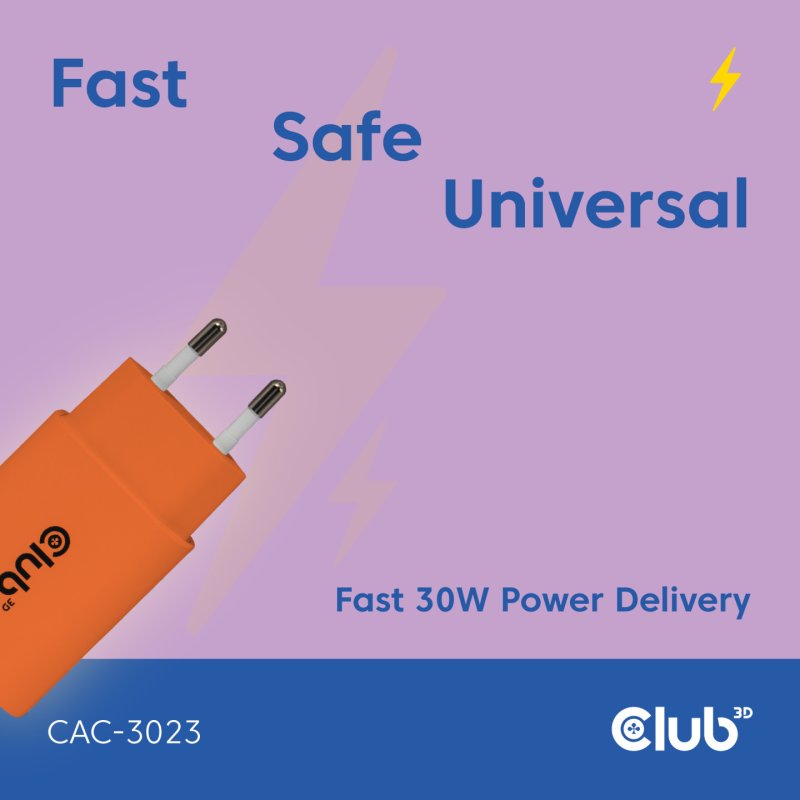 CLUB3D CAC-3023 power supply unit 30 W