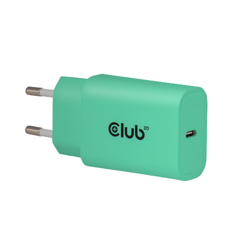 Club3D Lifestyle Ladegerät USB-C 30Watt. 2Stk grün retail