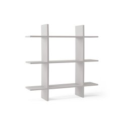 Kids Concept - Wall Shelf 3 Level STAR - Grey - 0x15x70 cm