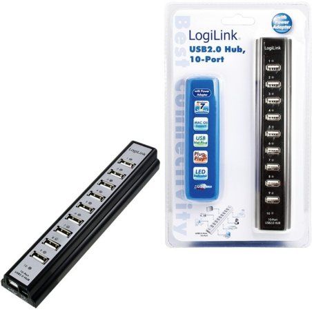 10x LogiLink compatible black