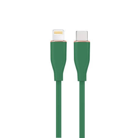 CABLE DE CARGA Y DATOS GEMBIRD USB TIPO-C A 8 PINES DE SILICONA PREMIUM 1,5M VD