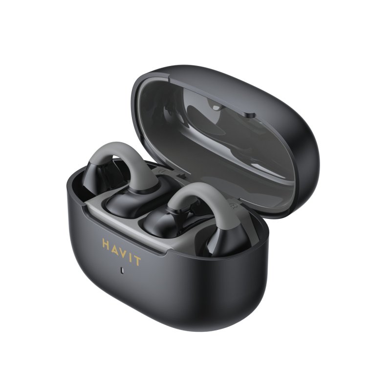 Havit OWS910 (Black) Écouteurs True Wireless Stereo (TWS) Clip d'oreille Appels/Musique Bluetooth Noir